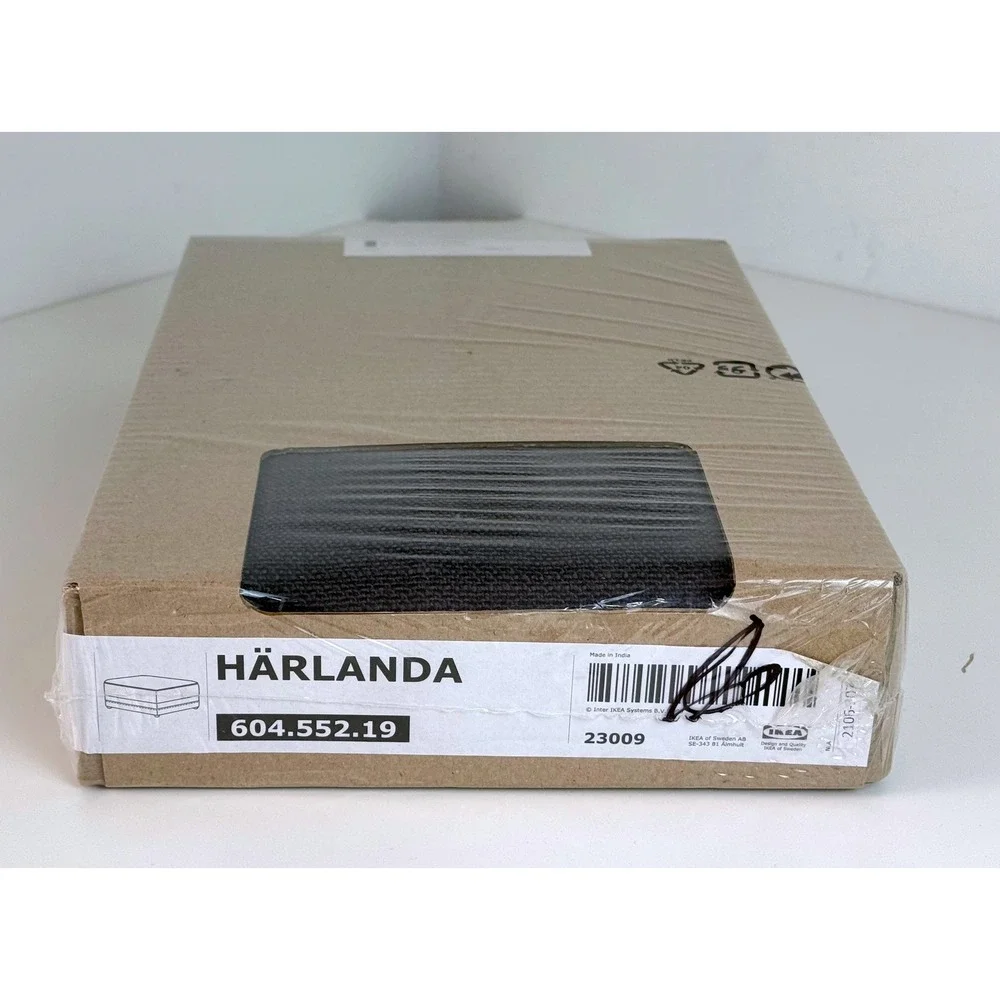 IKEA Harlanda Ottoman w/ Storage Cover Sporda Dark Gray 604.552.19 New